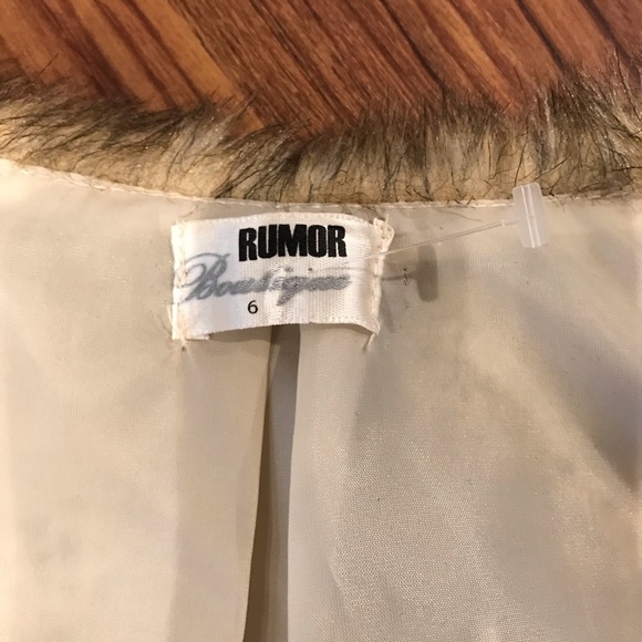 LF rumor boutique faux fur jacket - Picture 2 of 3